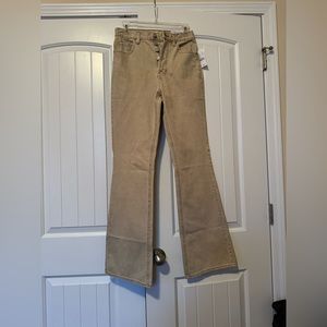 PacSun Eco Beige High Waisted Bootcut Jeans